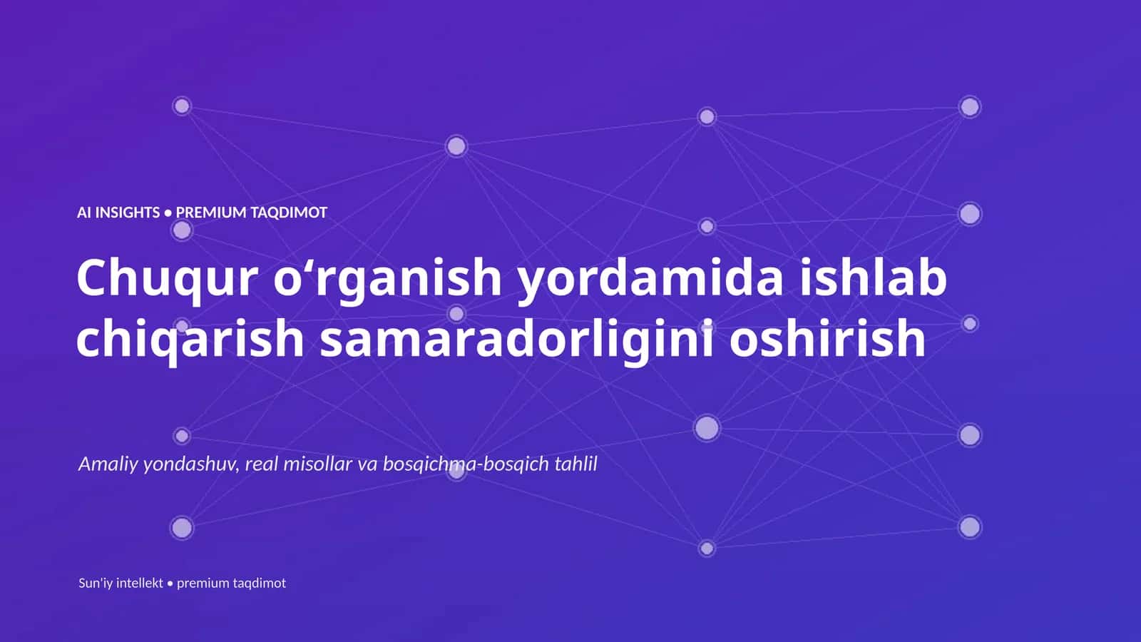 Sun'iy intellekt • premium taqdimot 1