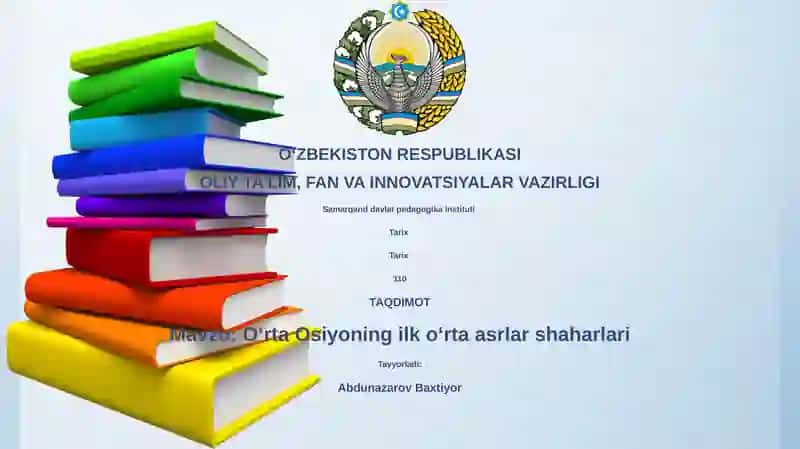 Oʻrta Osiyoning ilk oʻrta asrlar shaharlari