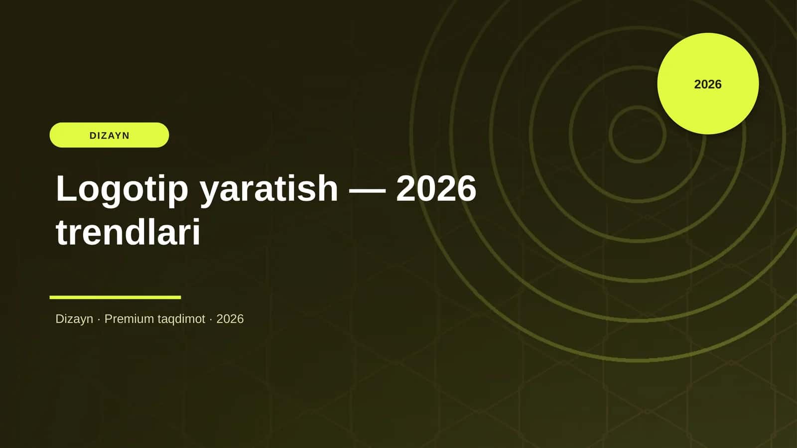 Logotip yaratish — 2026 trendlari 1