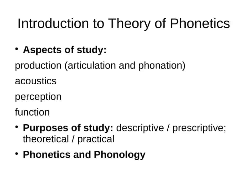 phonetics in English 1