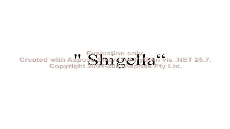 Shigella 1