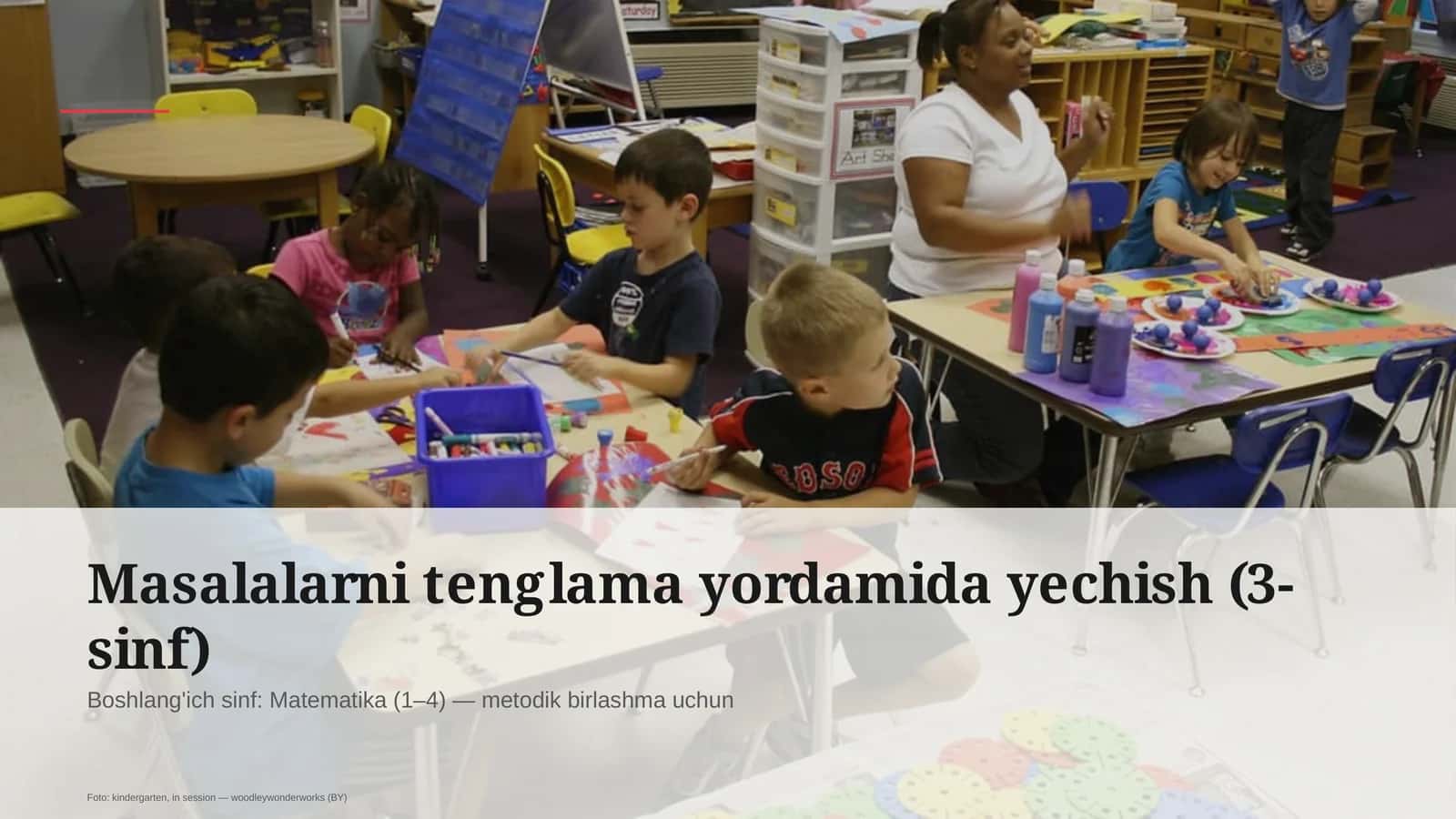 Masalalarni tenglama yordamida yechish (3-sinf) 1