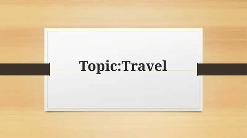 travel 1