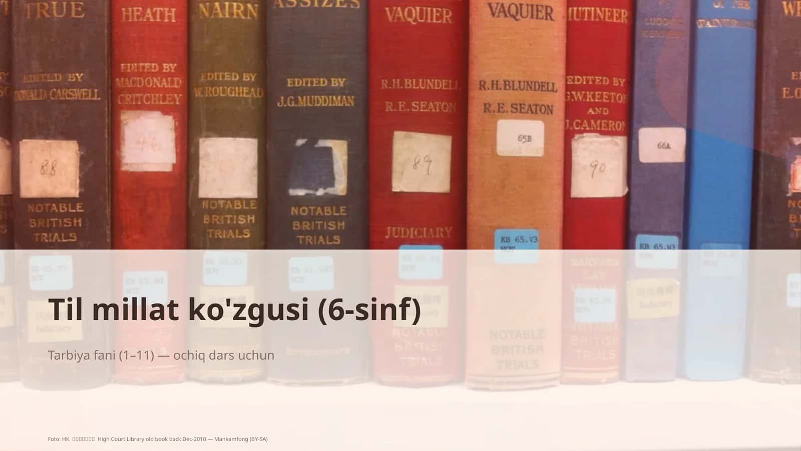 Til millat ko'zgusi (6-sinf) 1