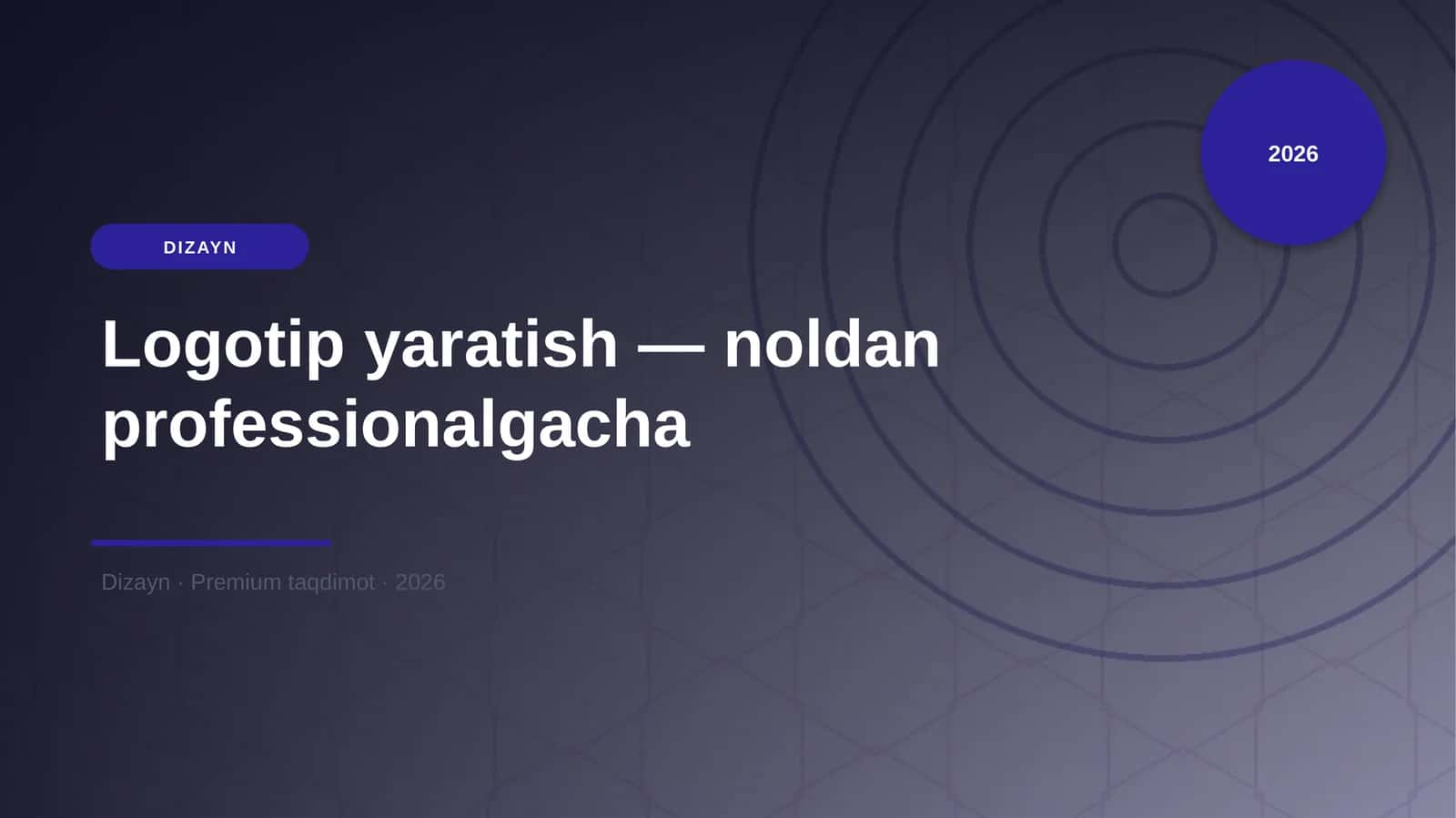 Logotip yaratish — noldan professionalgacha 1
