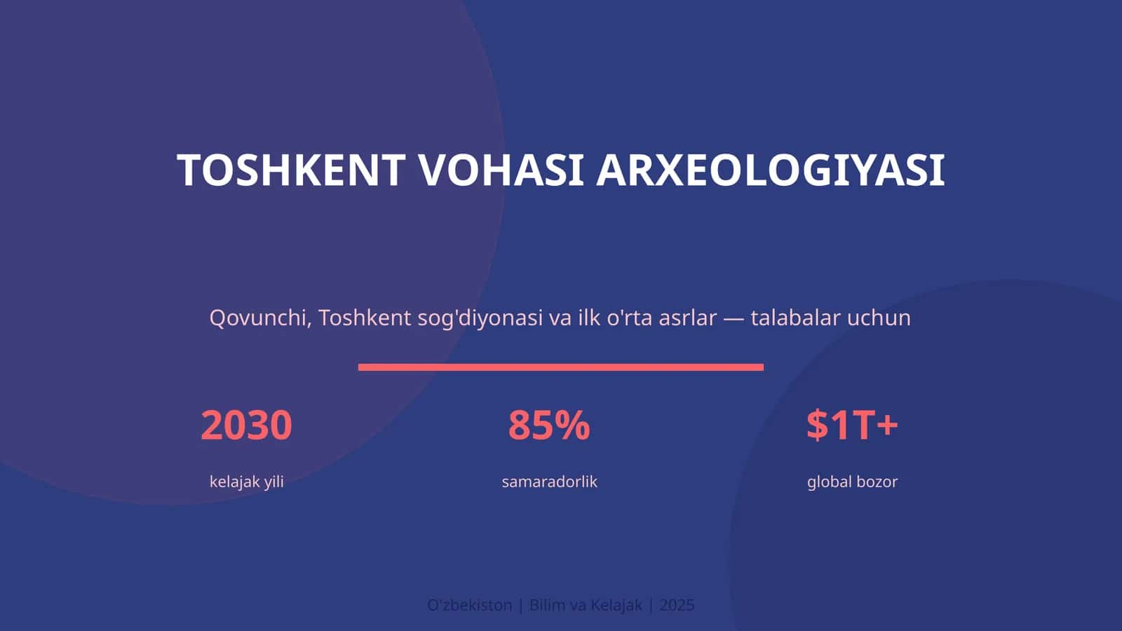 TOSHKENT VOHASI ARXEOLOGIYASI 1