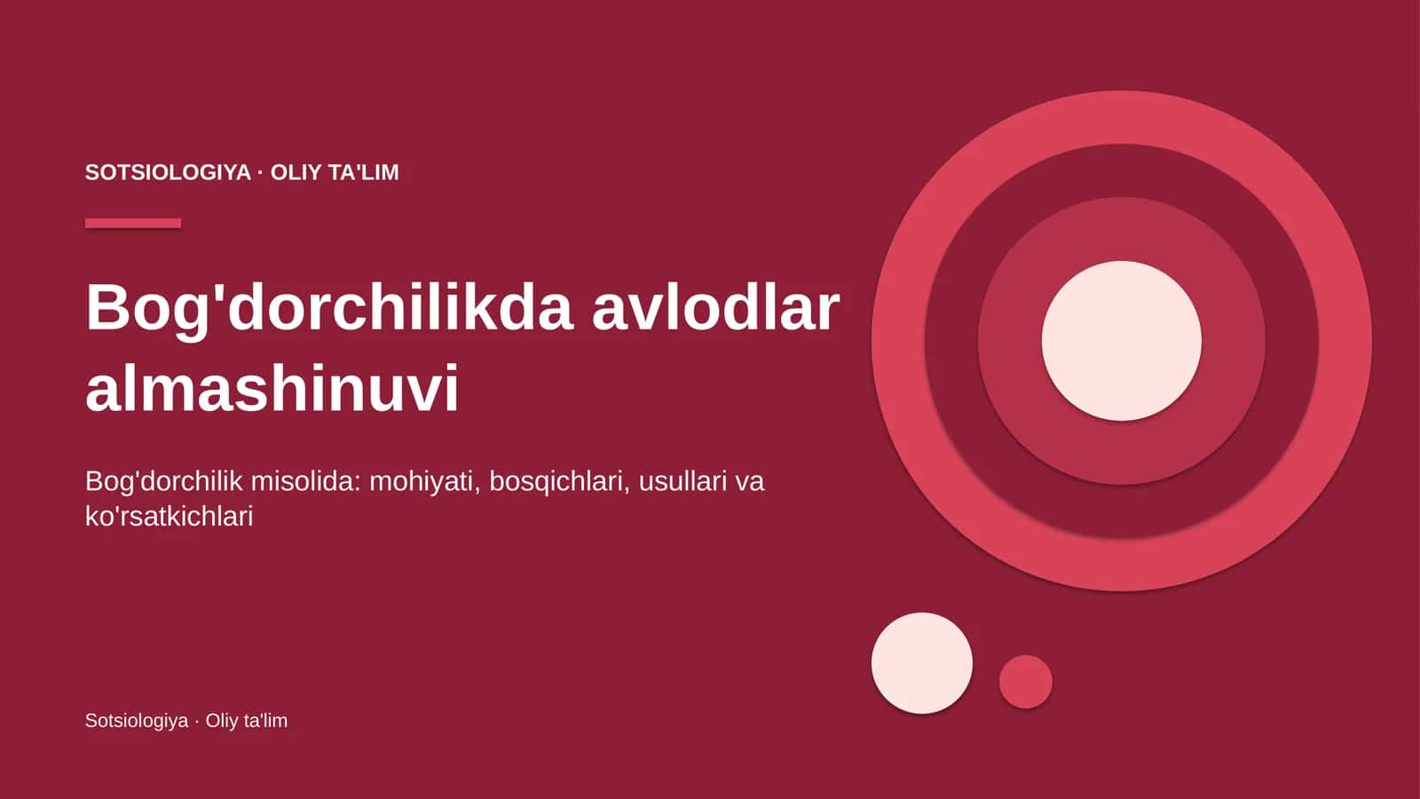 Bog'dorchilik misolida: mohiyati, bosqichlari, usullari va ko'rsatkichlari 1