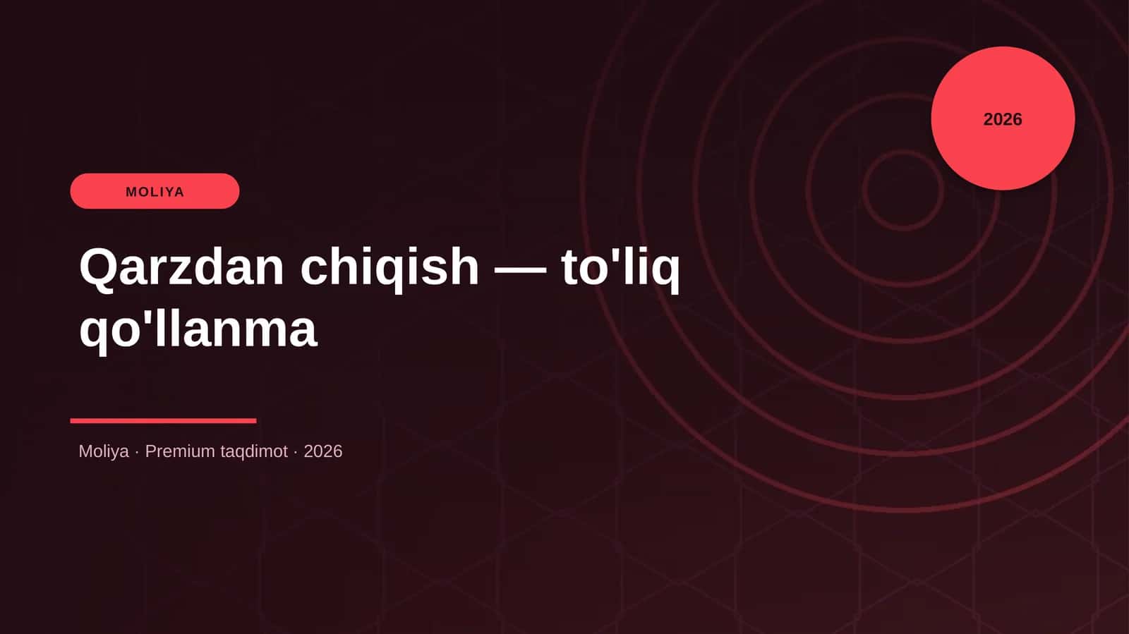 Qarzdan chiqish — to'liq qo'llanma 1