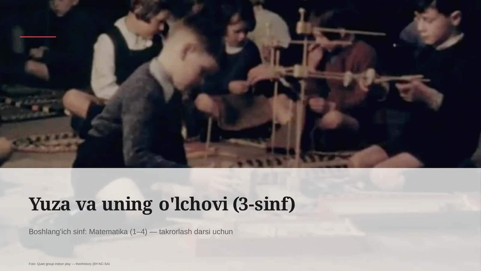 Yuza va uning o'lchovi (3-sinf) 1