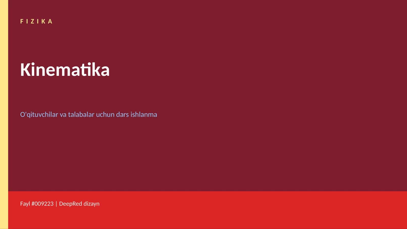 Kinematika 1