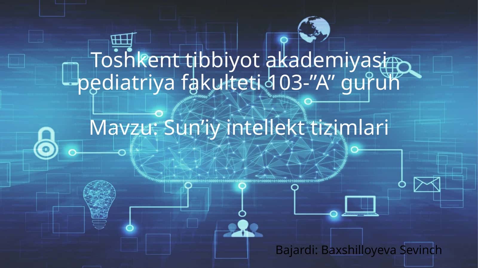 Sun’iy intellekt tizimlari 1