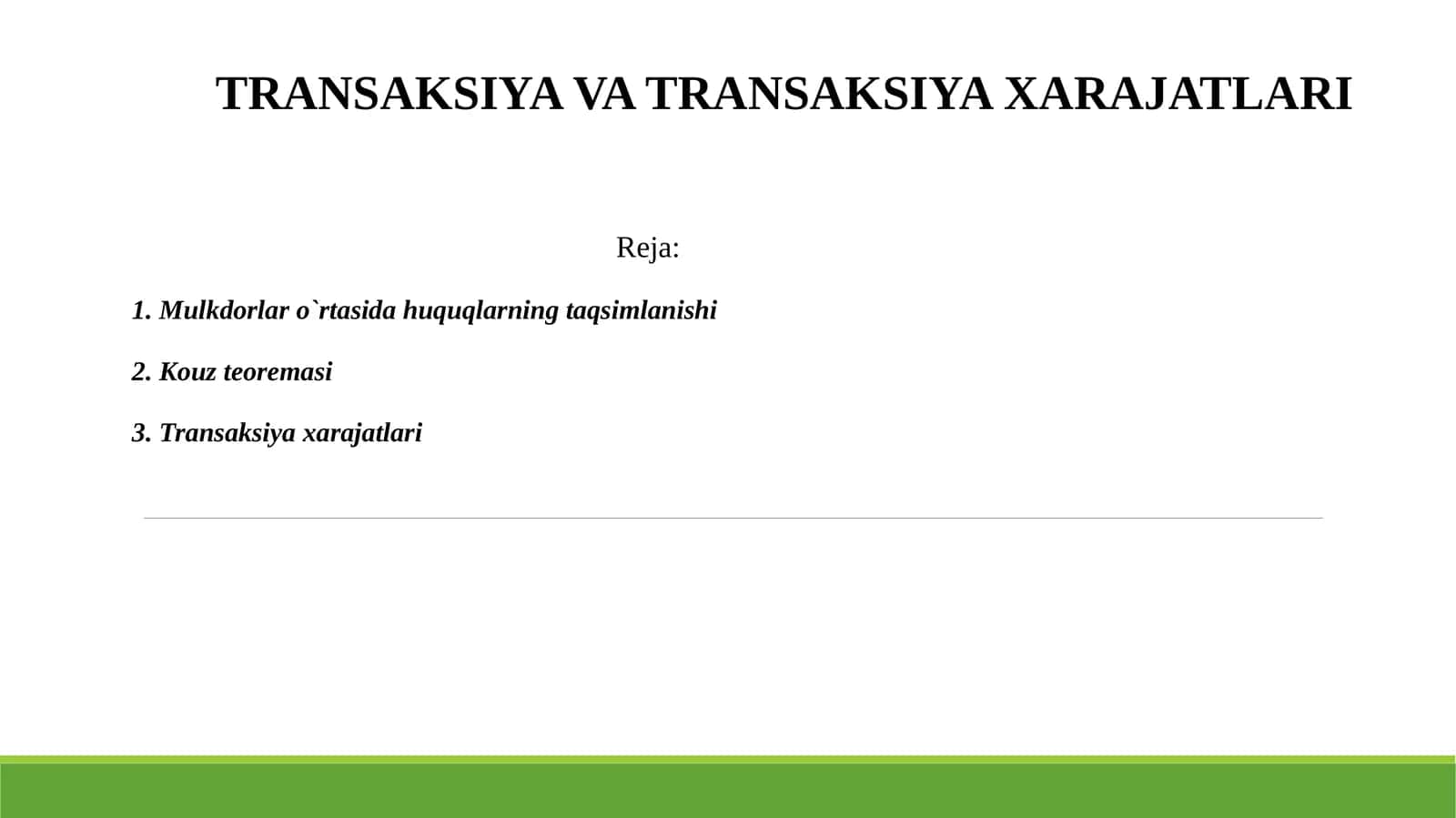 TRANSAKSIYAVA TRANSAKSIYAXARAJATLARI 1