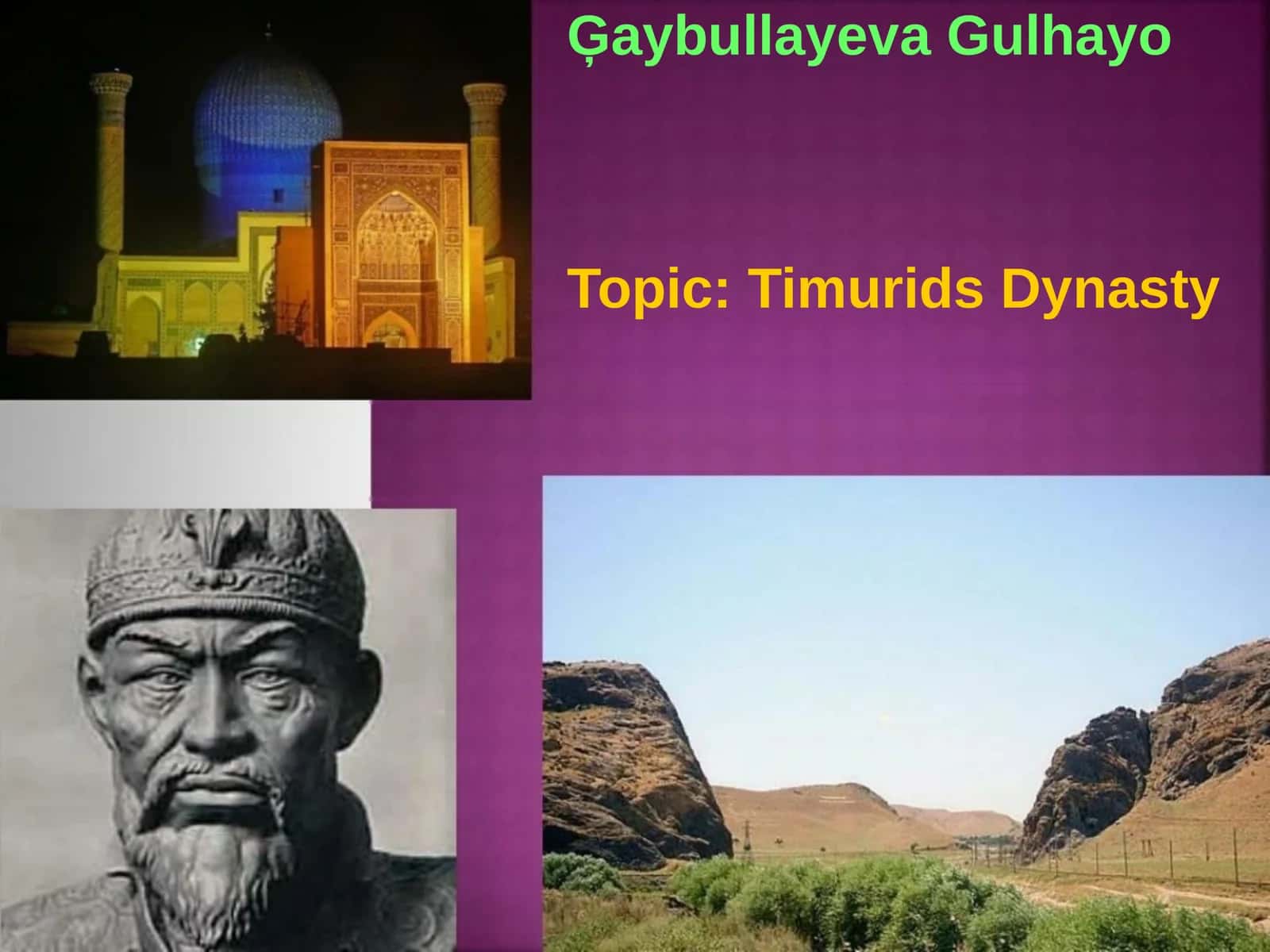 Timurids Dynasty 1