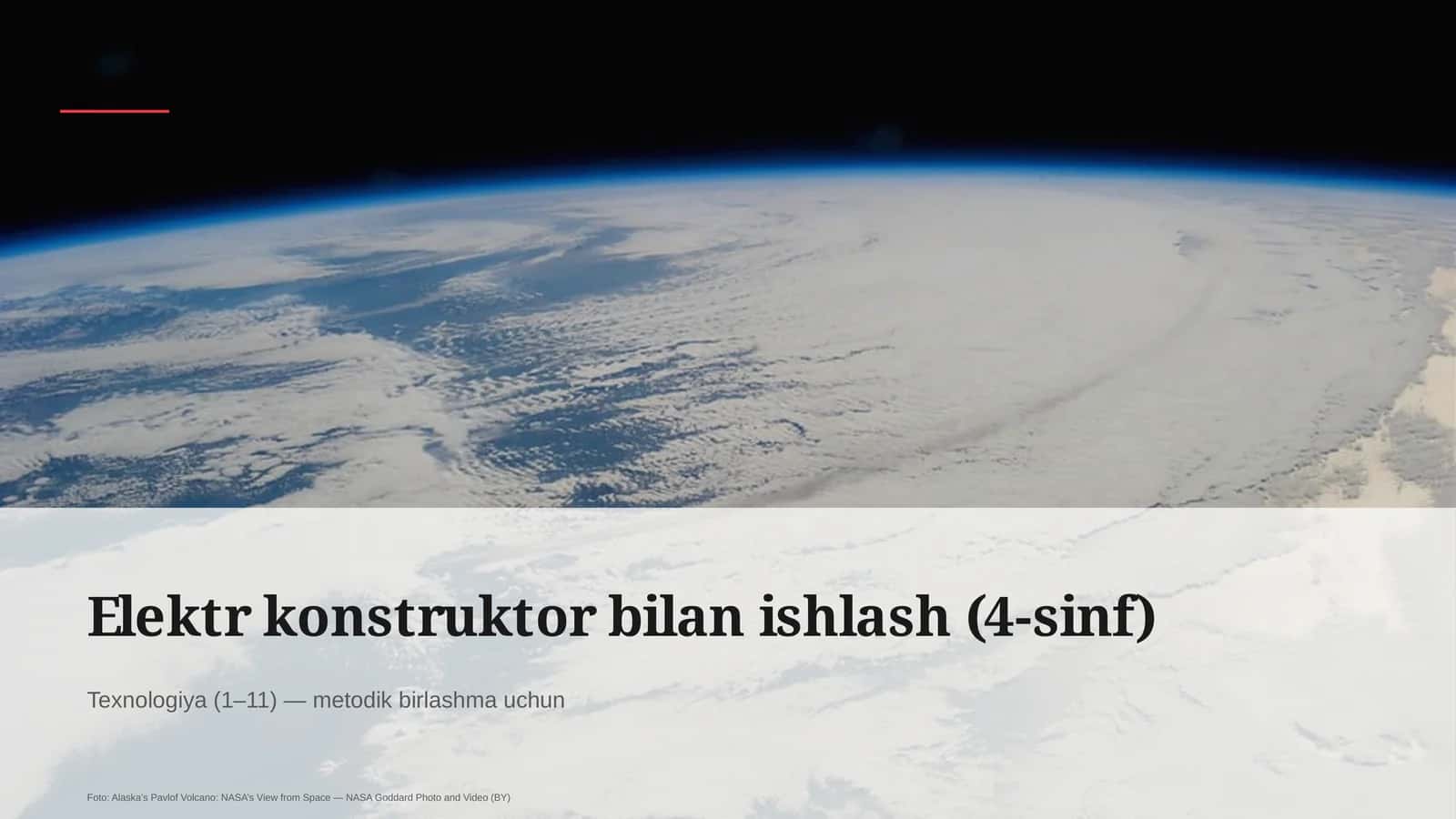 Elektr konstruktor bilan ishlash (4-sinf) 1