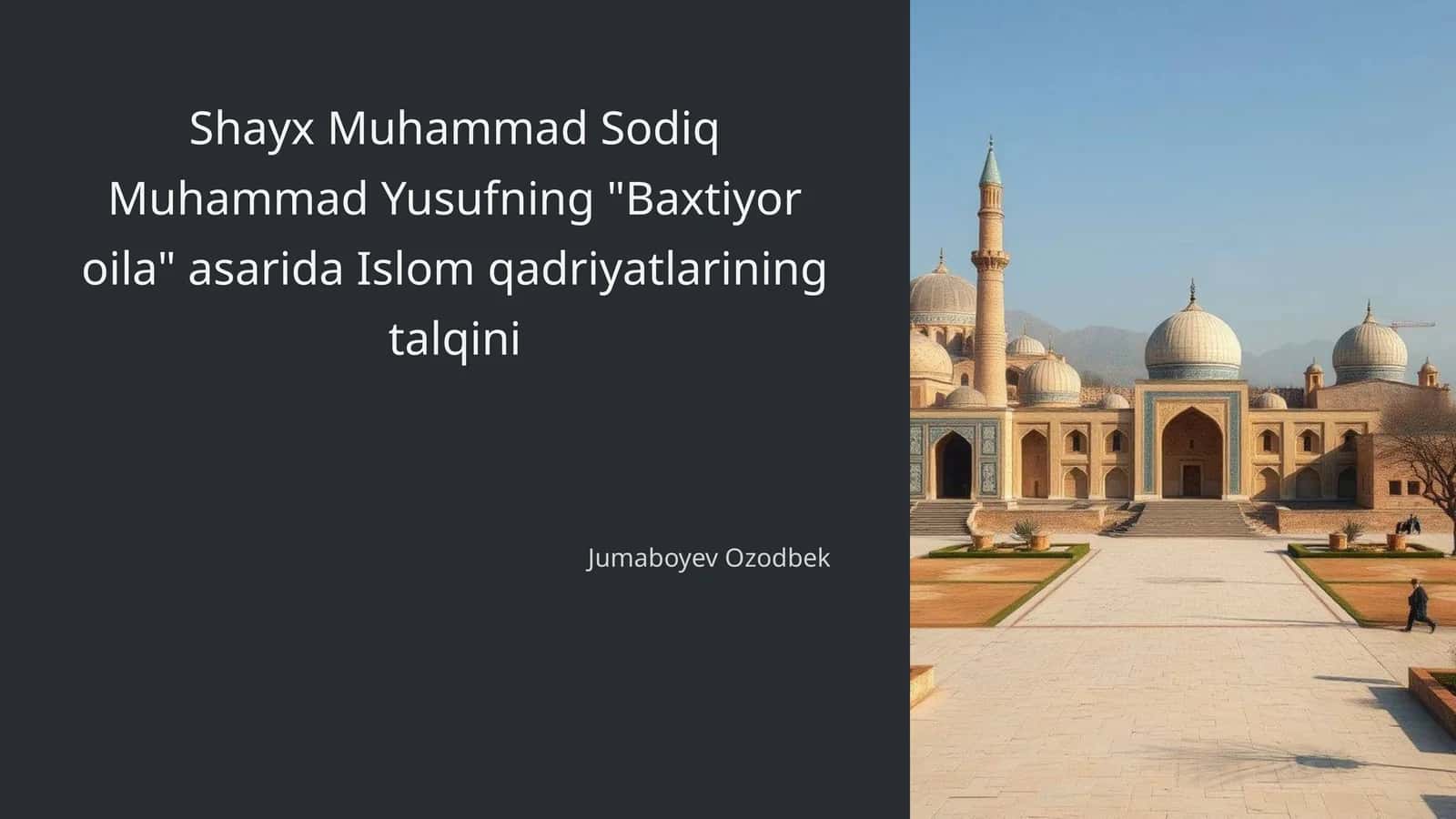 Baxtiyor oila asari 1