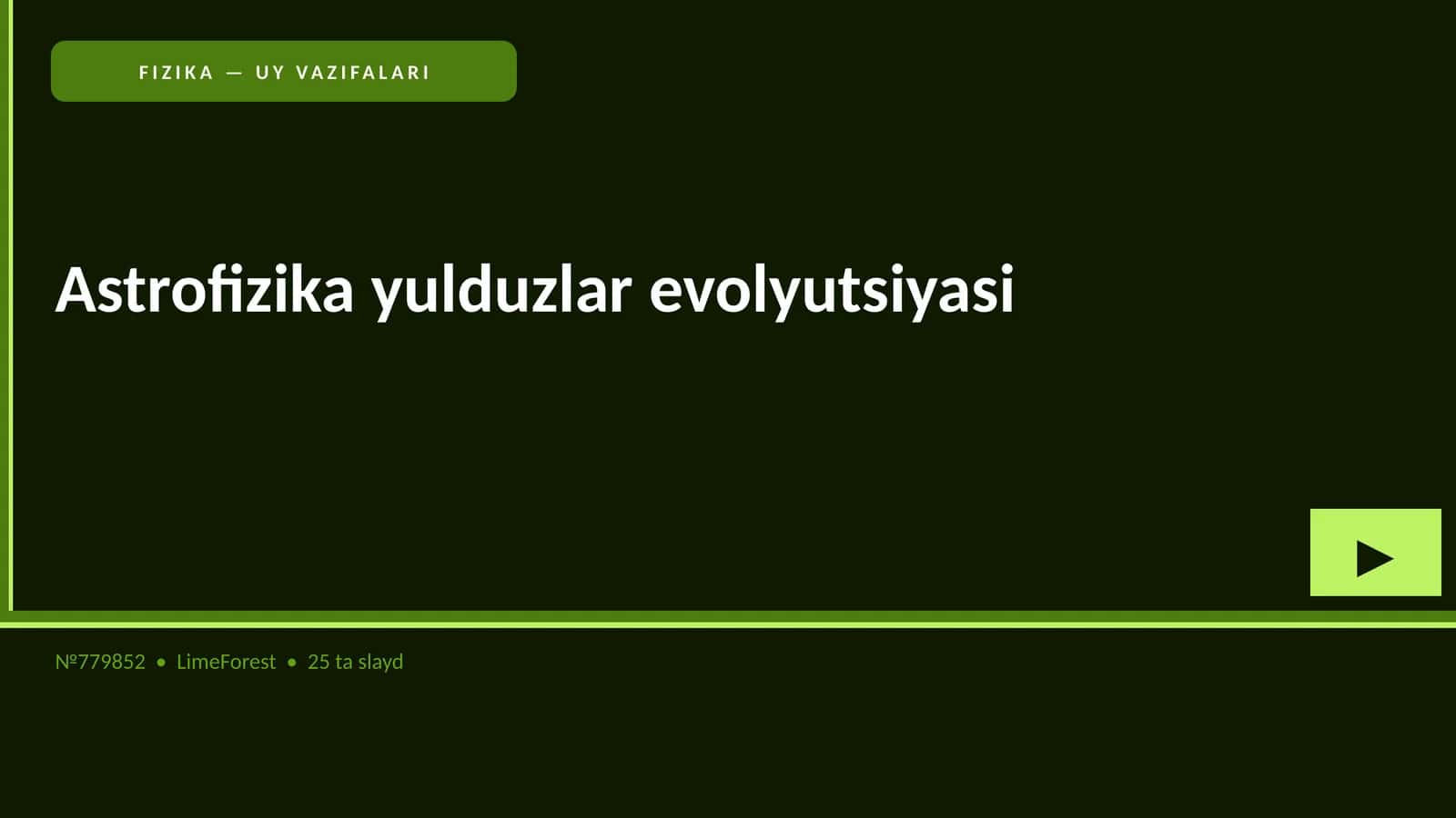 FIZIKA — UY VAZIFALARI 1