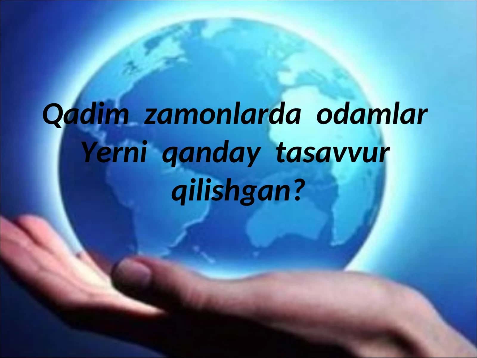 Yerni tasavvur qilish uslubi 1