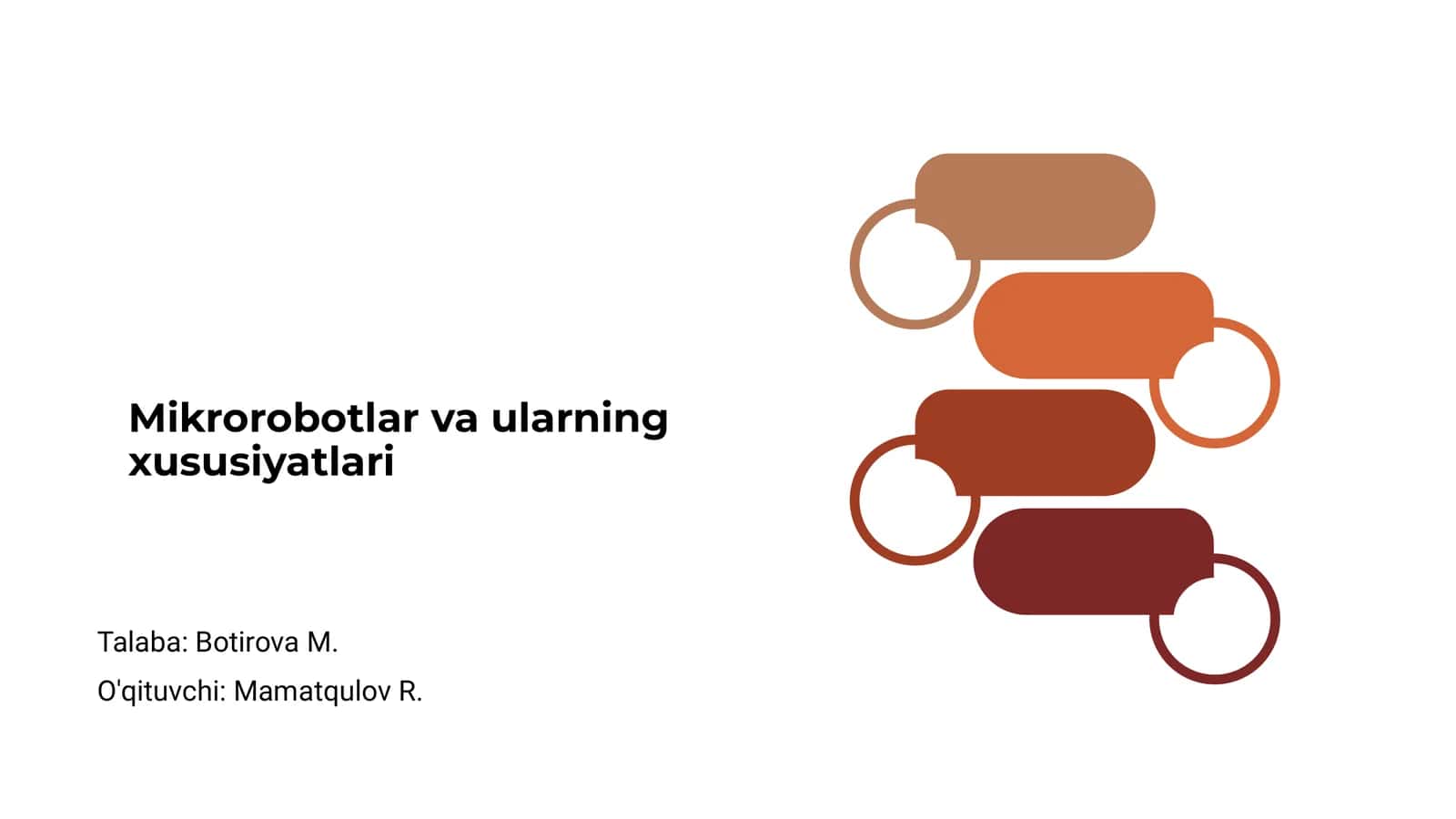 Mikrorobotlar va ularning xususiyatlari 1