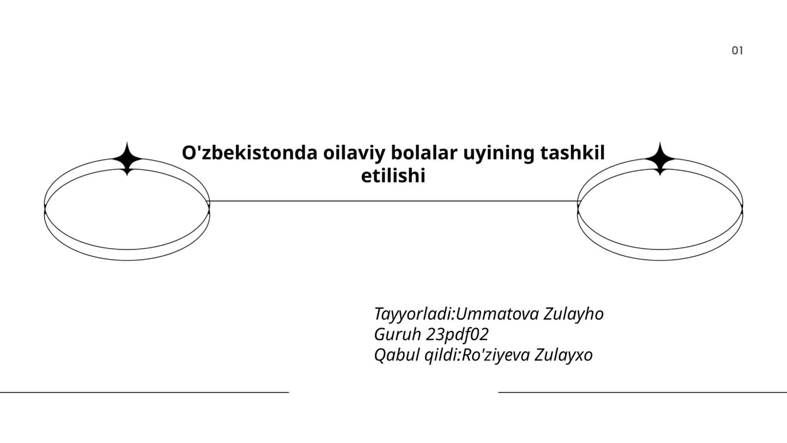 O'zbekistonda oilaviy bolalar uyining tashkil etilishi 1
