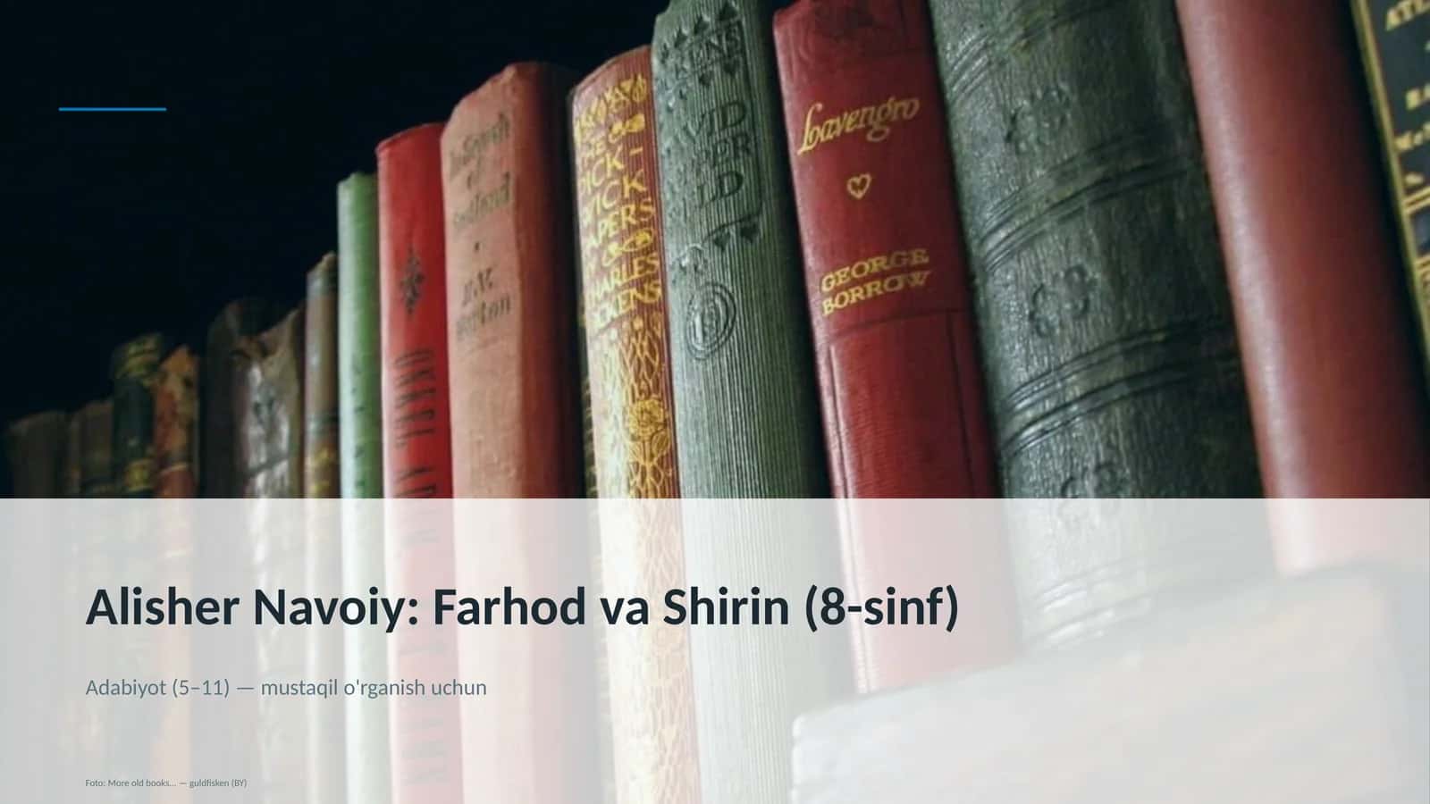 Farhod va Shirin (8-sinf) 1