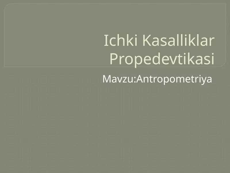 Antropometriya 1