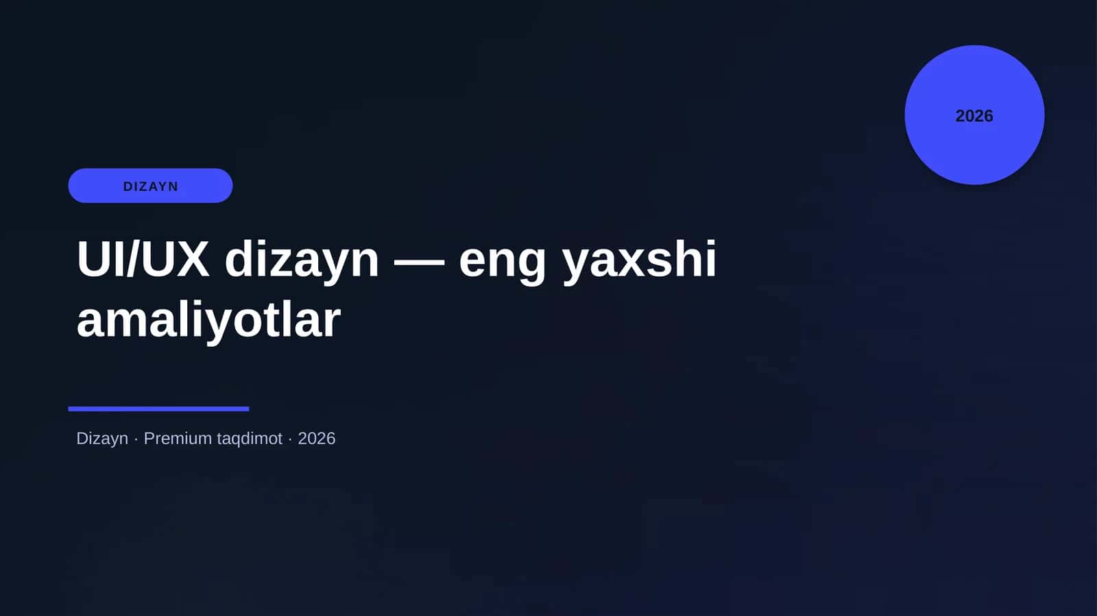 UI/UX dizayn — eng yaxshi amaliyotlar 1