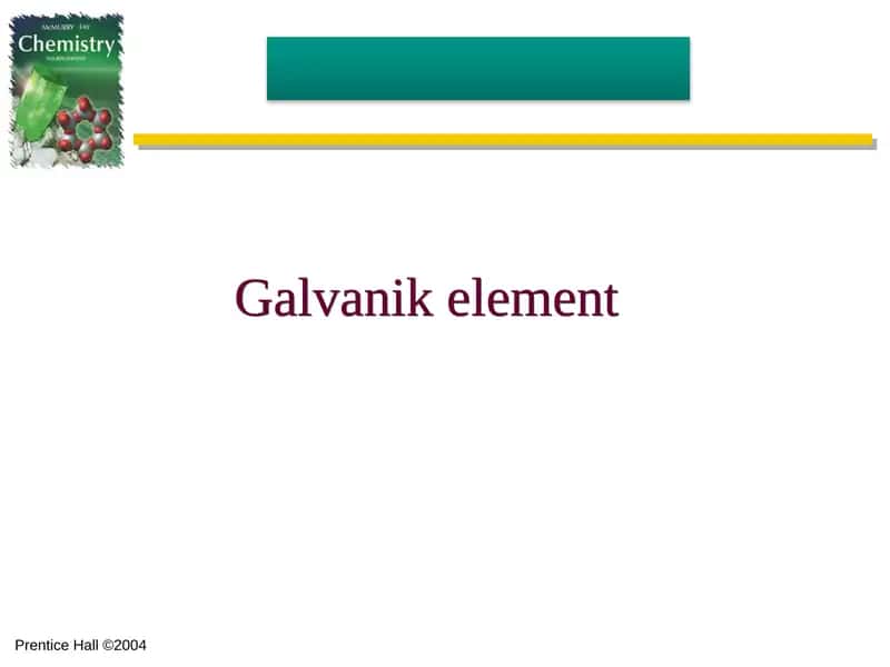 Galvanik element 1