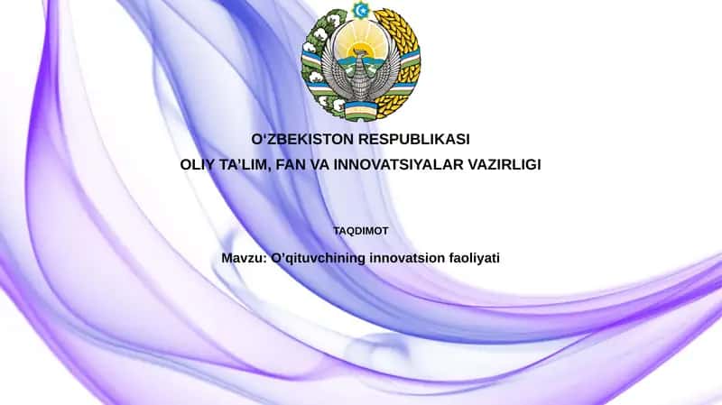 O'qituvchining innovatsion faoliyati 1
