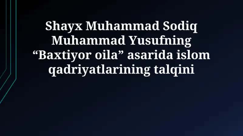 Baxtiyor oila 1