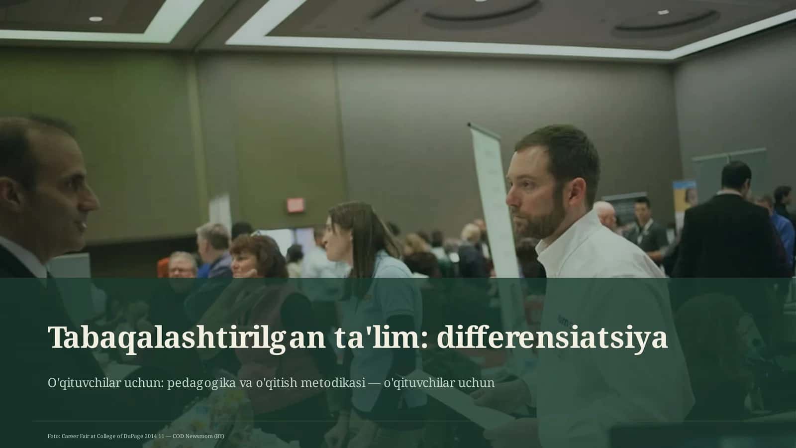 Tabaqalashtirilgan ta'lim: differensiatsiya 1
