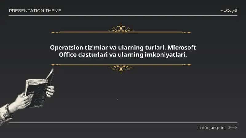 Operatsion tizimlar va ularning turlari 1