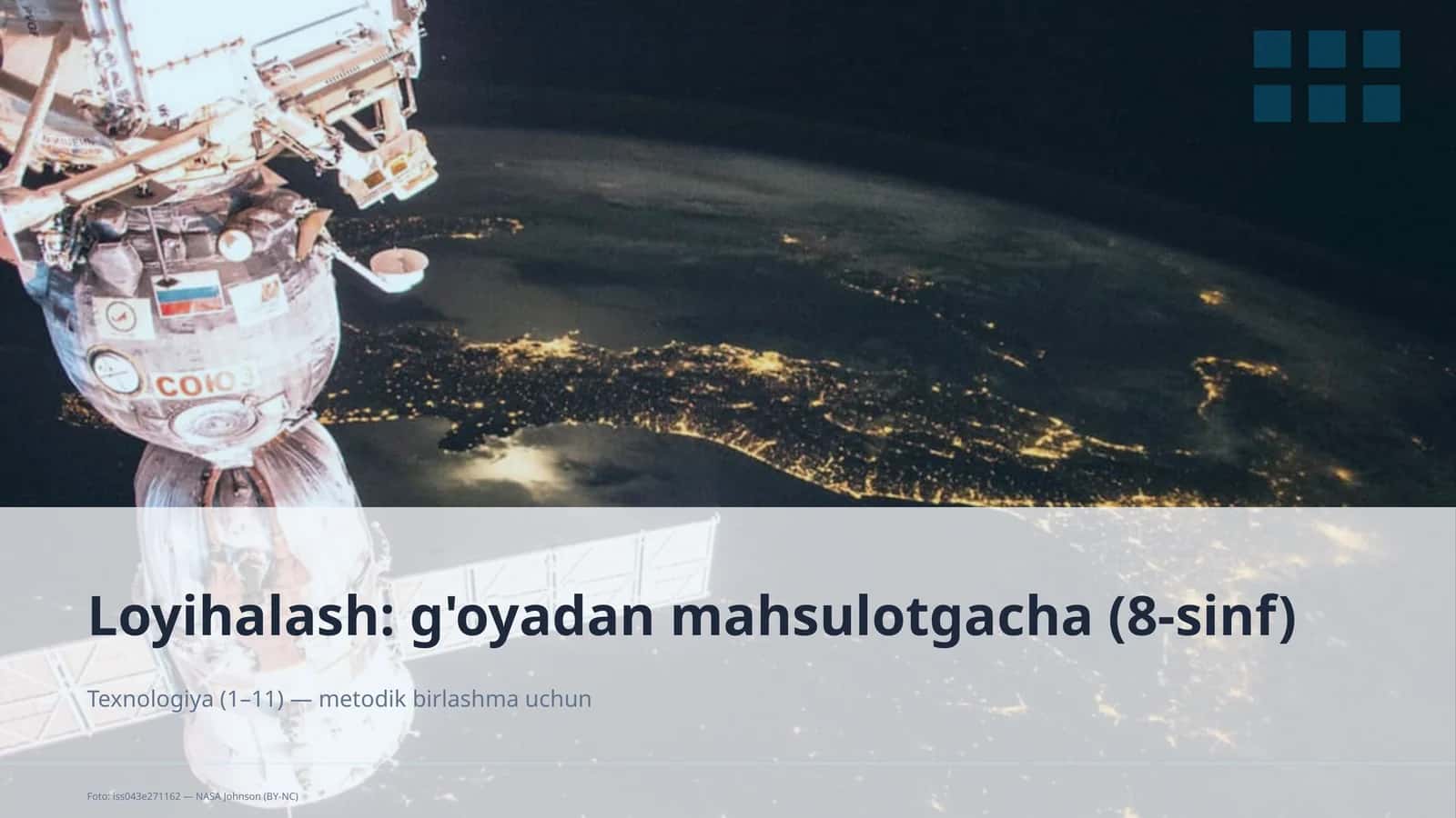 Loyihalash: g'oyadan mahsulotgacha (8-sinf) 1