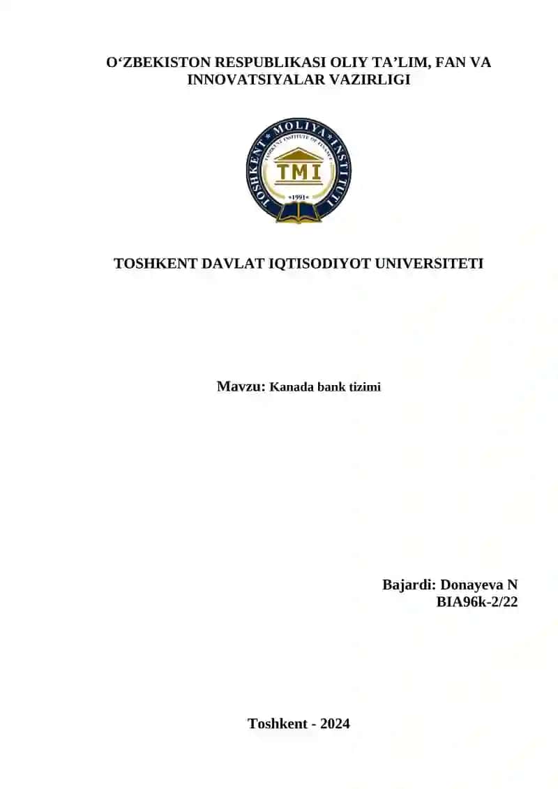 Kanada bank tizimi