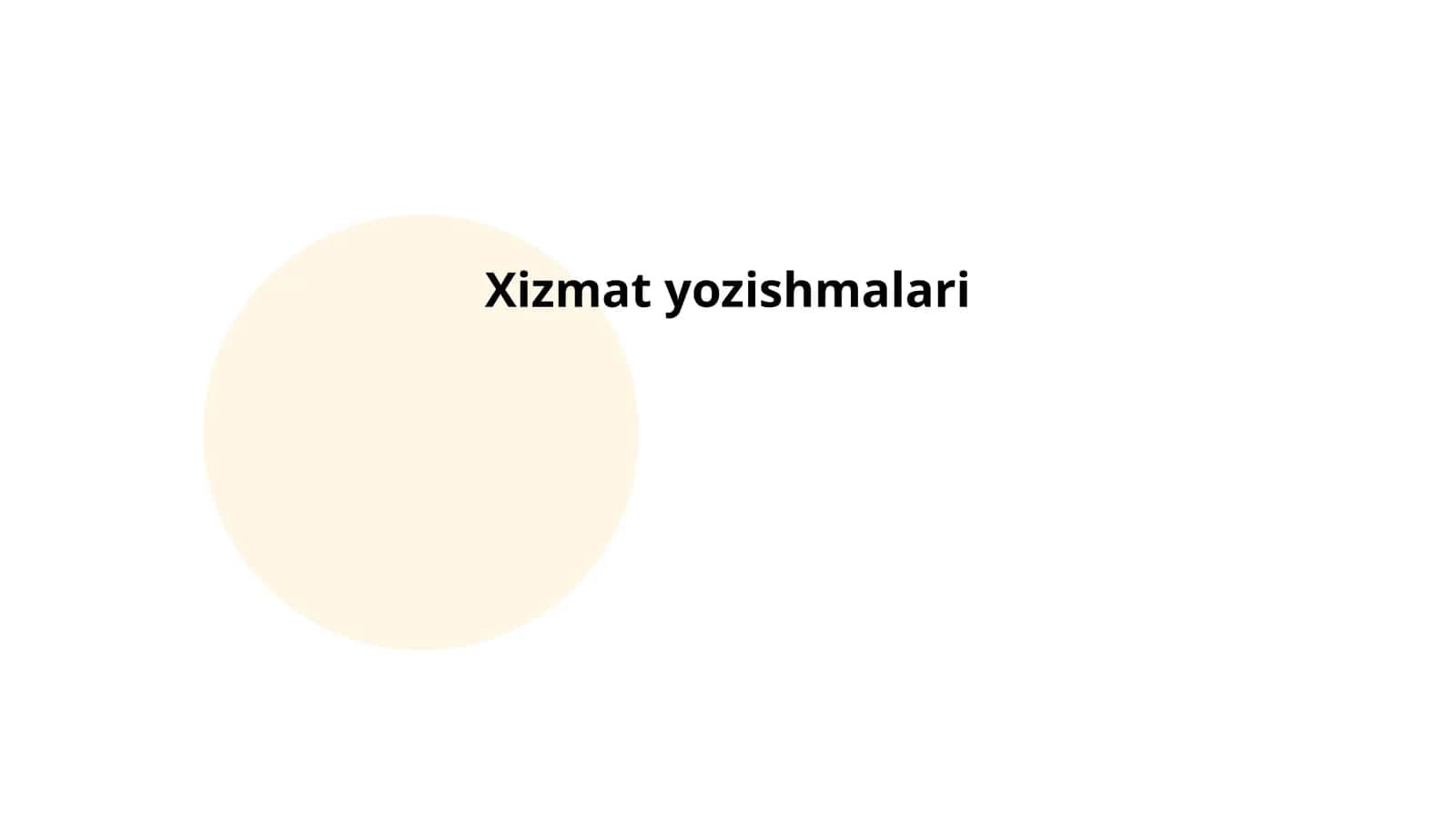 Rasmiy xizmat yozishmalari formatlari 1