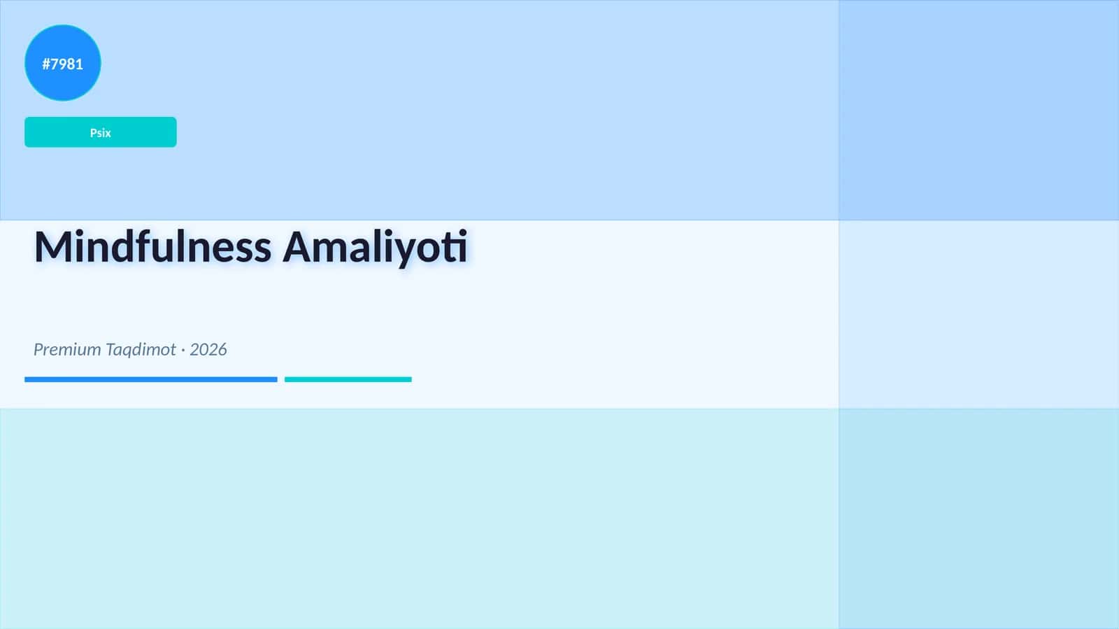 Mindfulness Amaliyoti 1