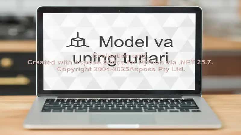 Model va uning turlari 1