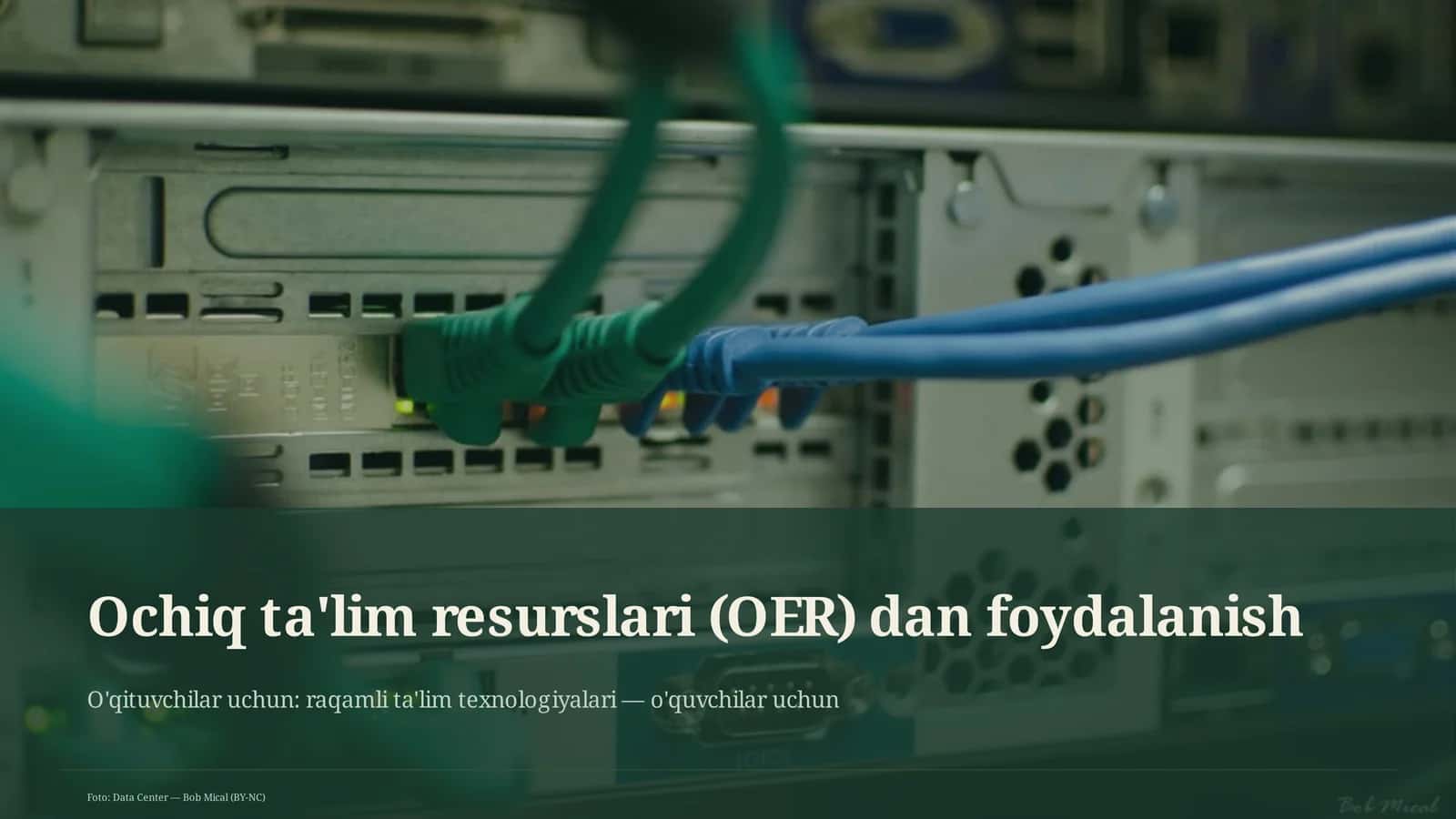 Ochiq ta'lim resurslari (OER) dan foydalanish 1