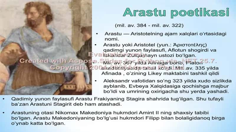 Arastu poetikasi 1