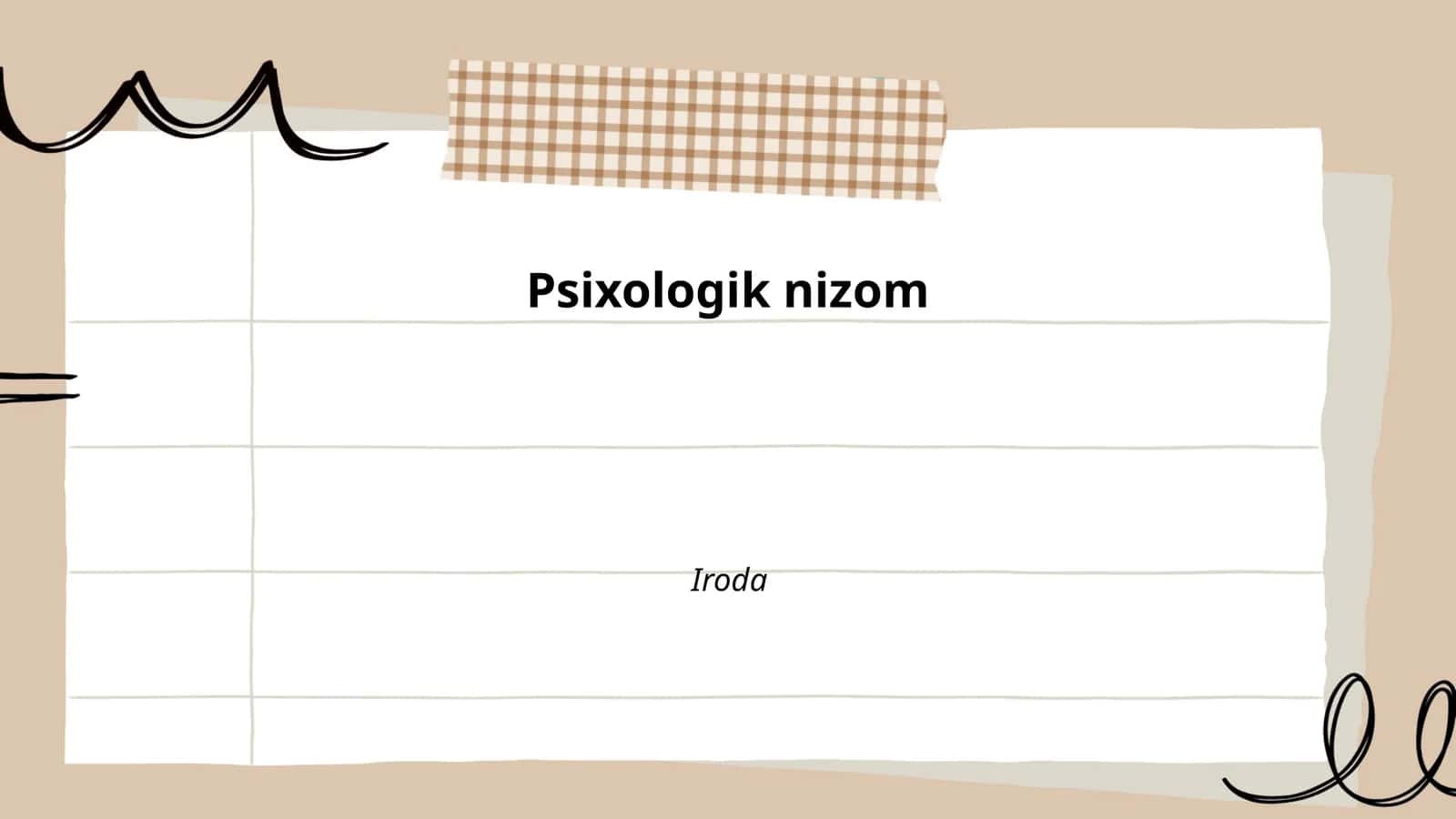 Psixologik nizom 1