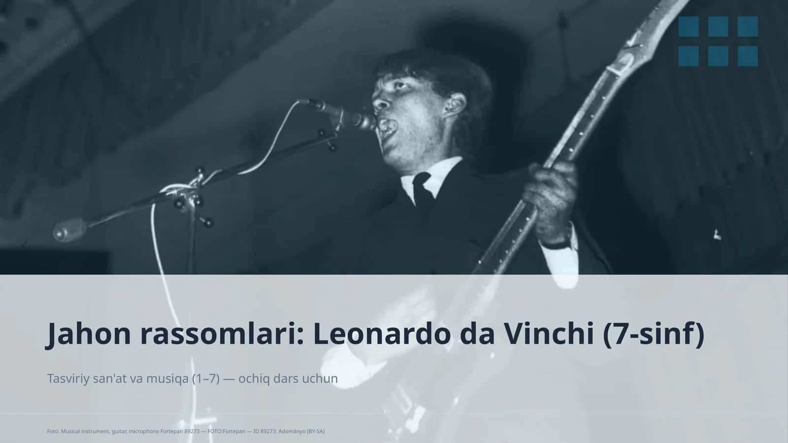 Jahon rassomlari: Leonardo da Vinchi (7-sinf) 1