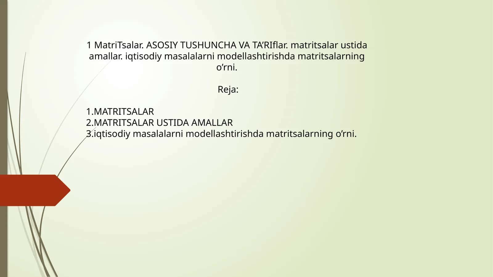 Matritsalar 1
