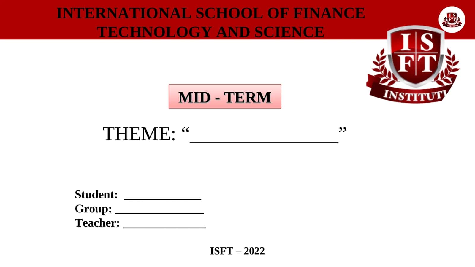MID - TERM 1