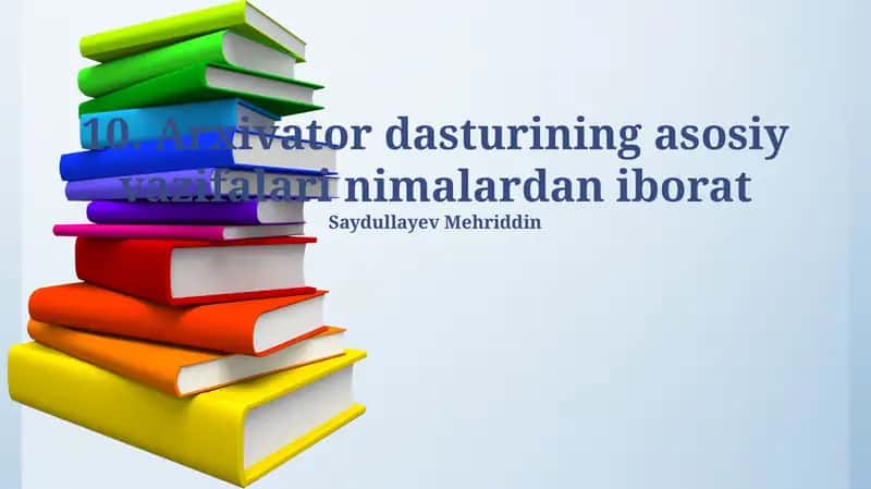 Arxivator Dasturi 1