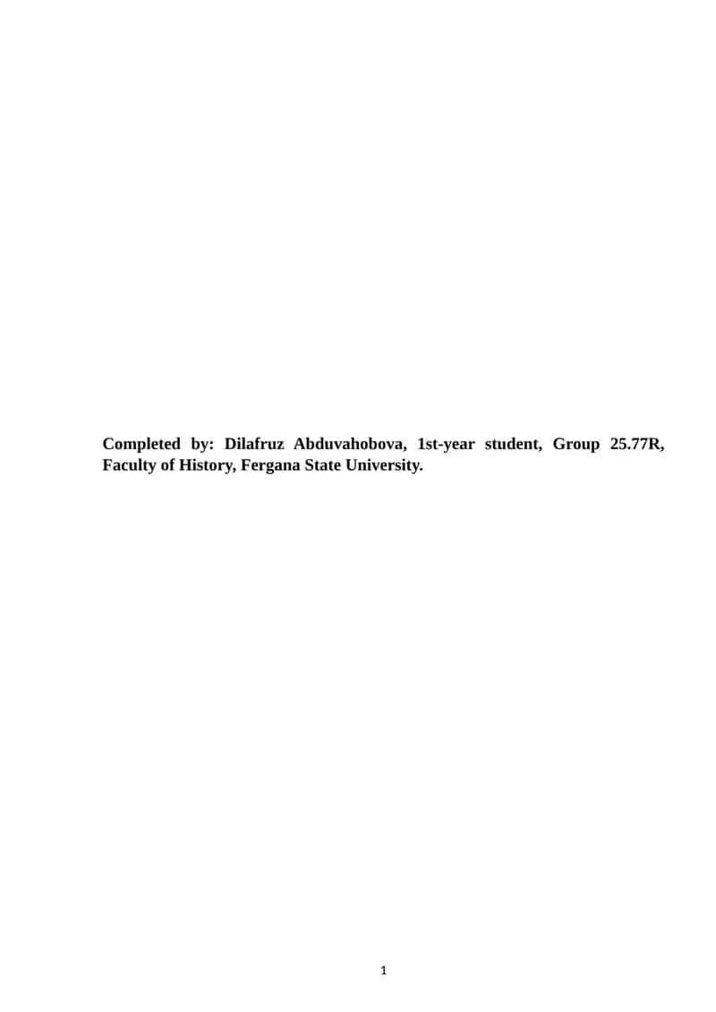 The History of Uzbekistan 1