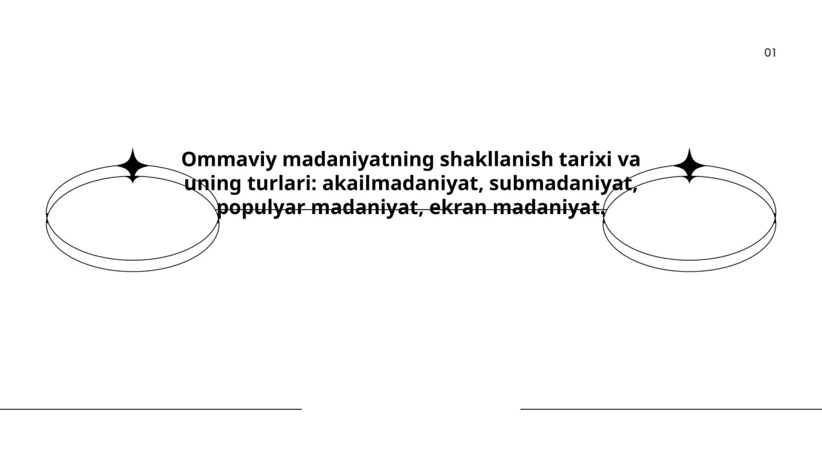 Ommaviy madaniyatning shakllanish tarixi 1
