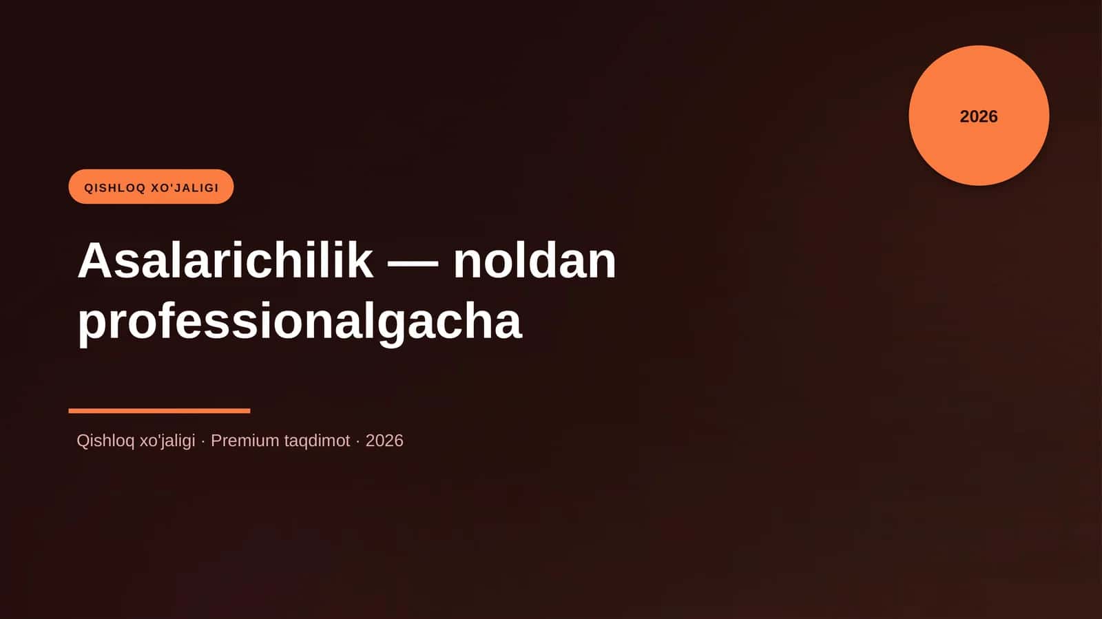 Asalarichilik — noldan professionalgacha 1