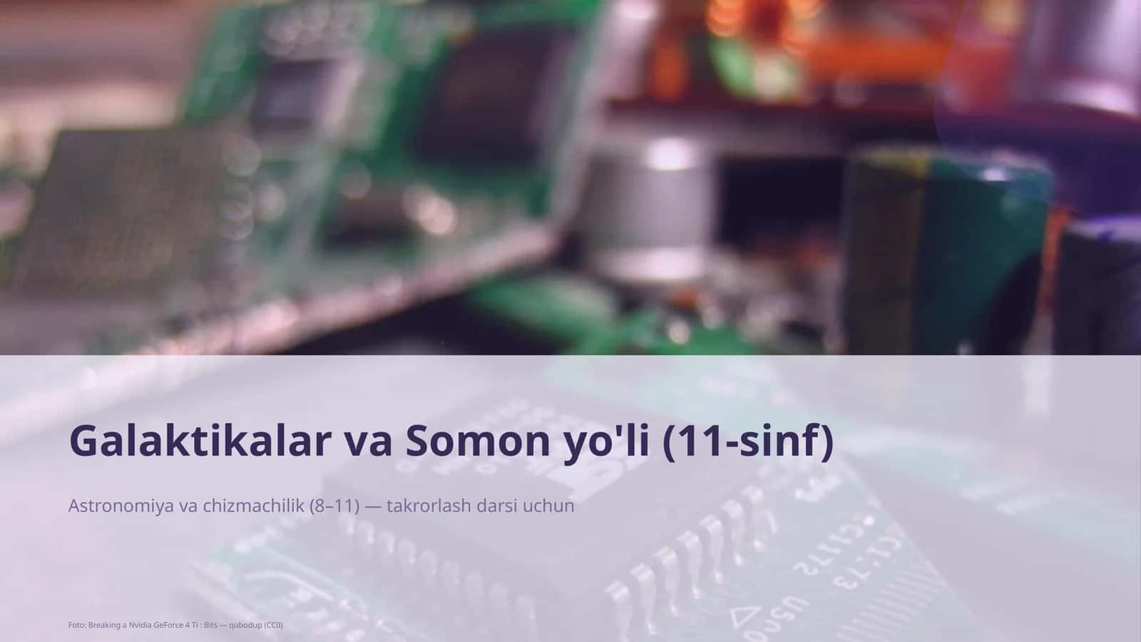 Galaktikalar va Somon yo'li (11-sinf) 1