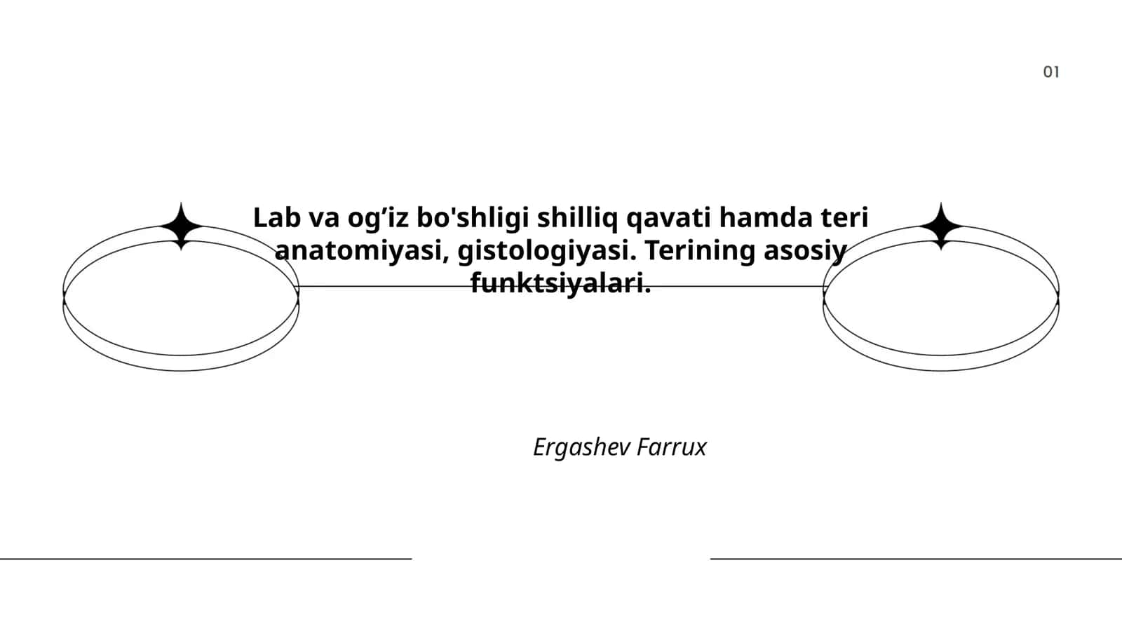 Lab va og’iz bo'shligi shilliq qavati hamda teri anatomiyasi, gistologiyasi. Terining asosiy funktsiyalari 1