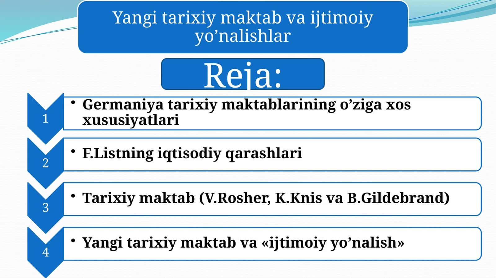 Yangi tarixiy maktab va ijtimoiy yonalish 1