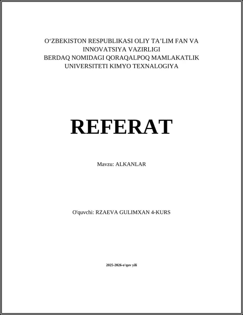 ALKANLAR 1